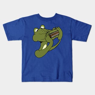 Gator On Harmonica Kids T-Shirt